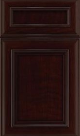 Kitchen Craft Sheffield cherry cabinet in Cappuccino Black Glaze color available at ProSource Wholesale