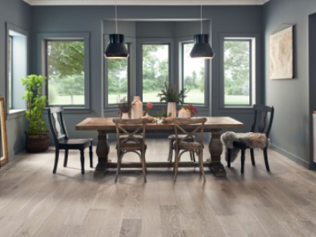 Mannington hardwood, available at ProSource Wholesale, offers durability and style for any design