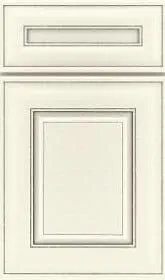 Schrock Asbury maple cabinet in Coconut Amaretto Creme Detail color available at ProSource Wholesale