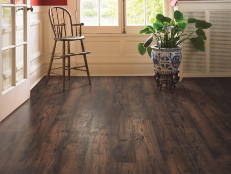 RevWood Select waterproof laminate, available at ProSource Wholesale, offers gorgeous hardwood visuals with the performance of a laminate
