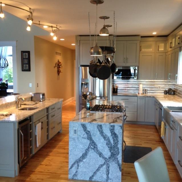 Modern Double Island Kitchen After 5