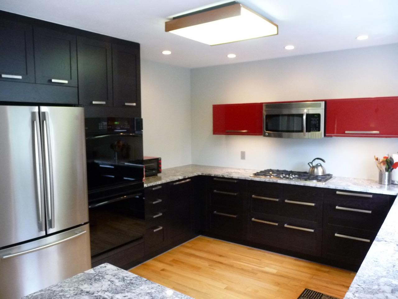 Black and Red Kitchen After 3