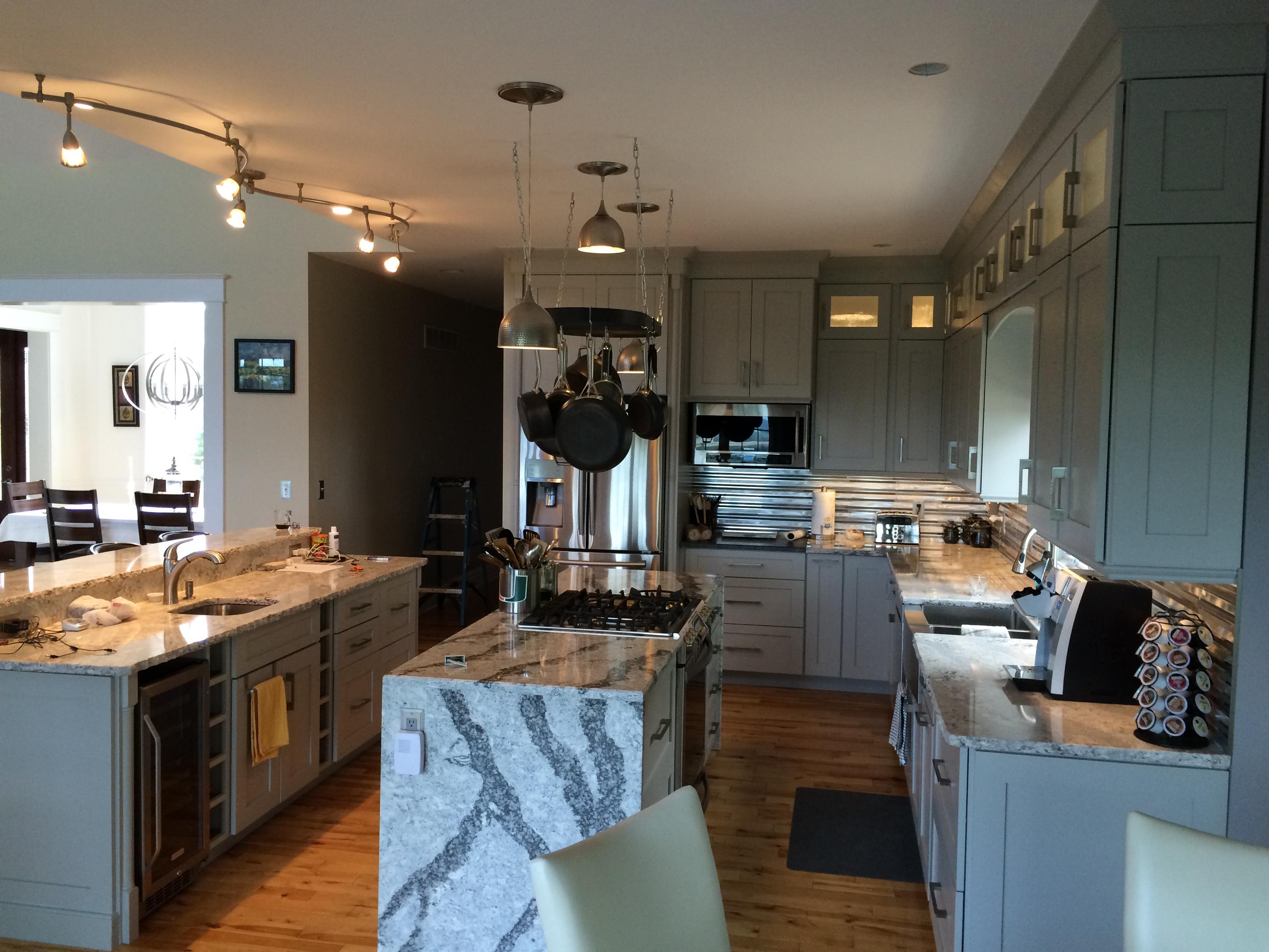Modern Double Island Kitchen After 2
