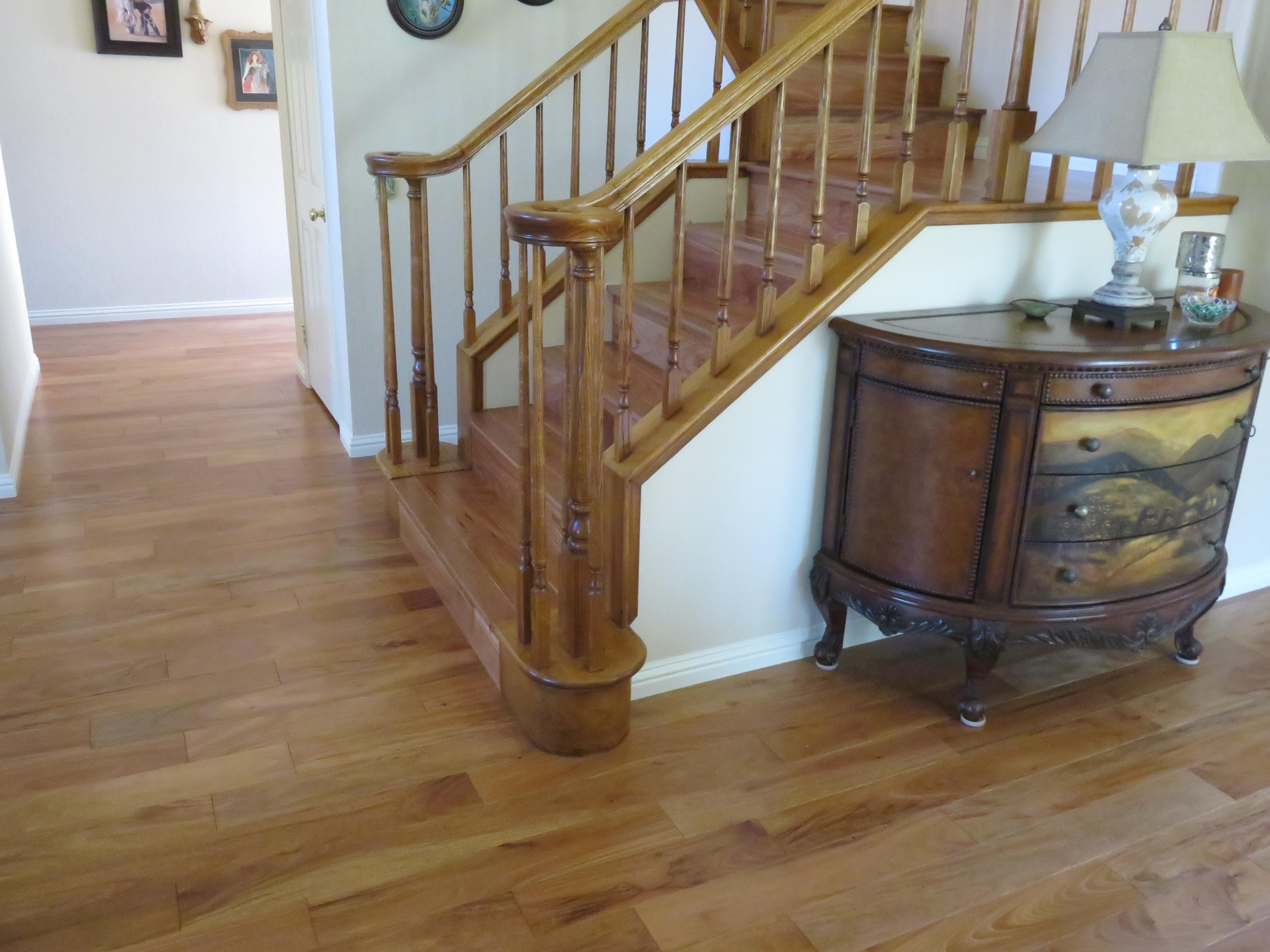 Exotic Wood Floor Stairs After 2