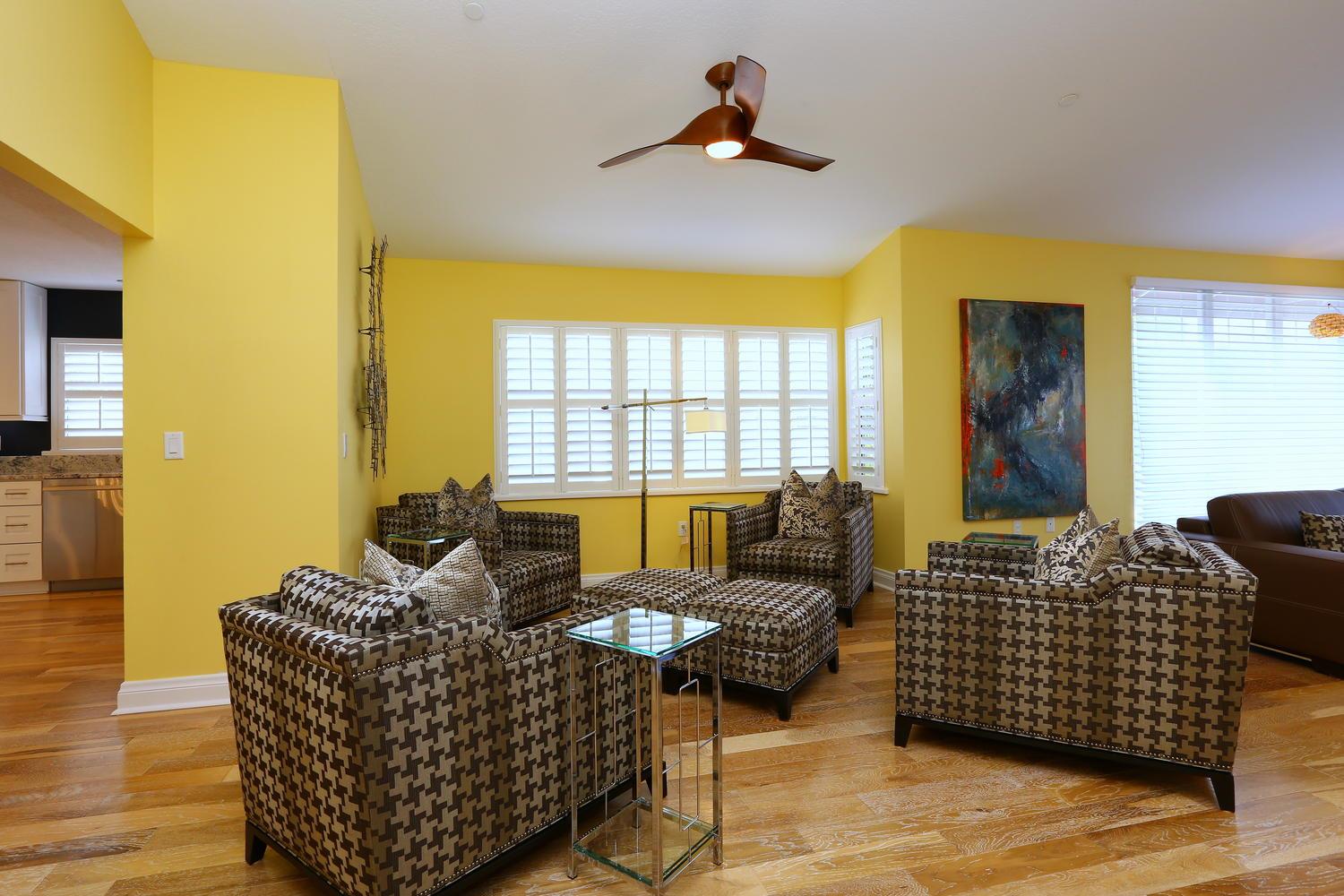 Vibrant Colored Family Room After 2