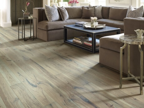 Avienda Sawn Face engineered hardwood, available at ProSource Wholesale, provides strength, durability and fashion-forward visuals