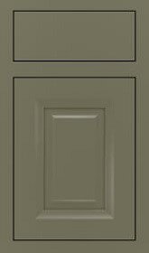 Decora Hawthorne Inset maple cabinet in Sweet Pea color available at ProSource Wholesale