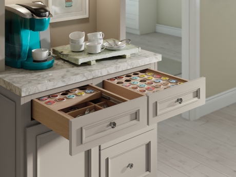 Unique kitchen cabinet storage solutions from Decora