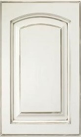 Diamond Sullivan Arch maple cabinet in Coconut Amaretto Creme color available at ProSource Wholesale