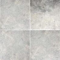 Emser Trav Chiseled Banded Set ceramic tile in Silver color available at ProSource Wholesale
