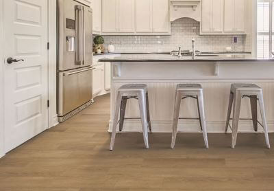 Harding Home luxury vinyl plank, available at ProSource Wholesale, offers sound absorption for a quieter floor