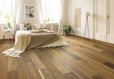 Home Pride hardwood flooring, available at ProSource Wholesale, offers various surface textures for distinctive beauty and character