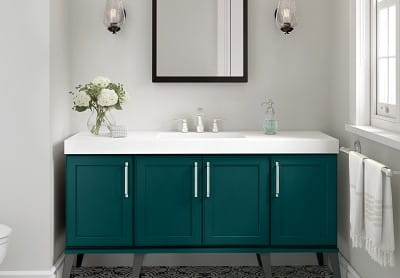 Kemper cabinets, available at ProSource Wholesale, offer multiple color choices to suit any personality