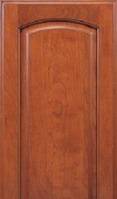 Omega Brookside Arch cherry cabinet in Nutmeg color available at ProSource Wholesale