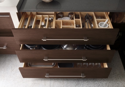 Unique kitchen cabinet storage solutions from Omega