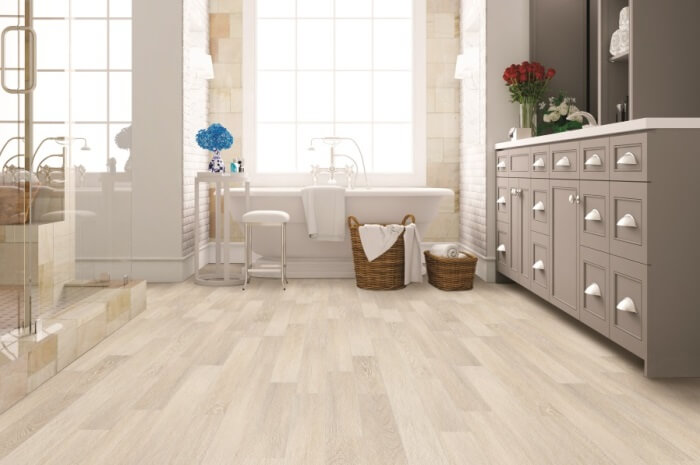Resista Plus H2O waterproof hardwood, available at ProSource Wholesale, gives unrivaled beauty and performance in any room
