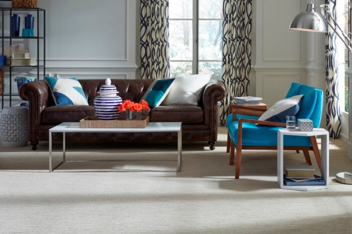 Tigressa carpet, available at ProSource Wholesale, provides vibrant colors that won't fade