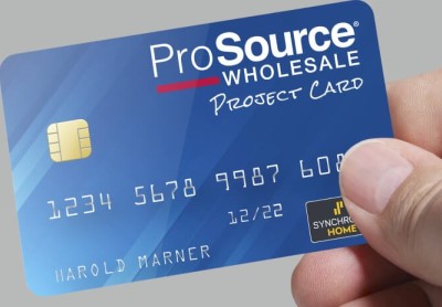 Clients can use the ProSource Project Card at ProSource Wholesale