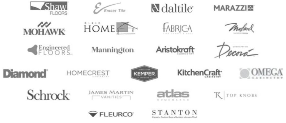 Suppliers whose products are available at ProSource Wholesale