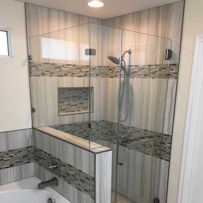 Master Bath Shower Tub Vanity Counter Remodel | ProSource ...