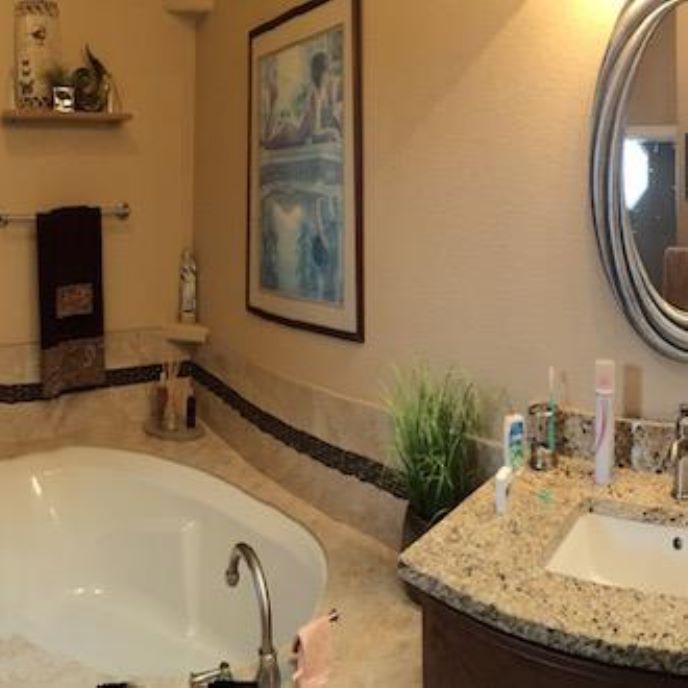 Panoramic View Of Bathroom Remodel Prosource Wholesale