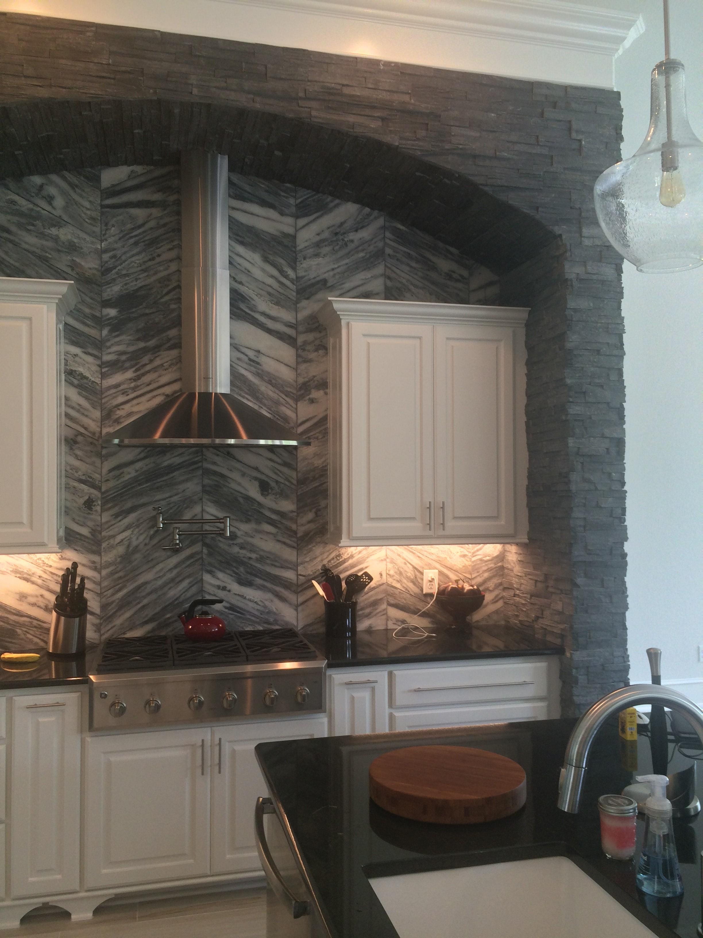 Kitchen with Eye Catching Backsplash | ProSource Wholesale