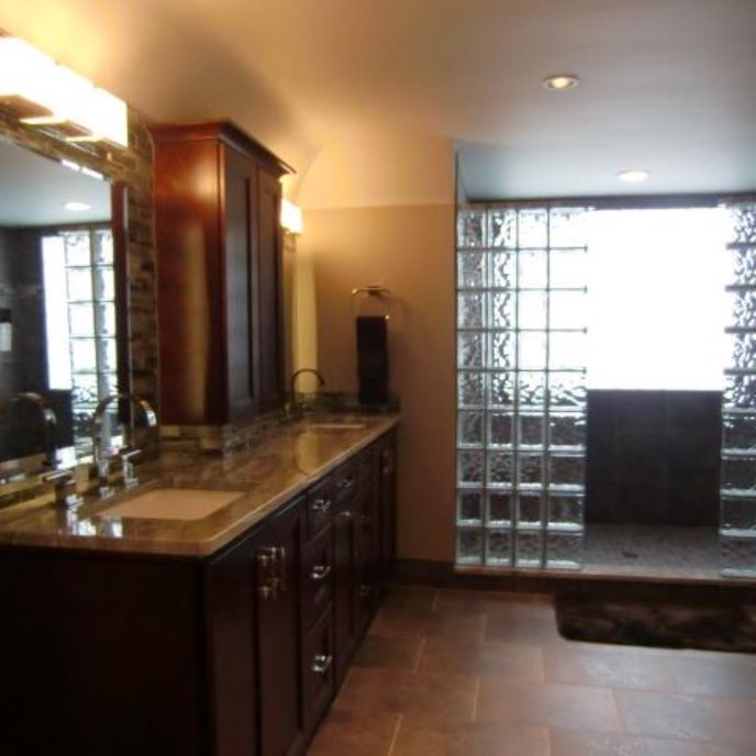 Contemporary Transitional Bathroom Makeover Prosource Wholesale