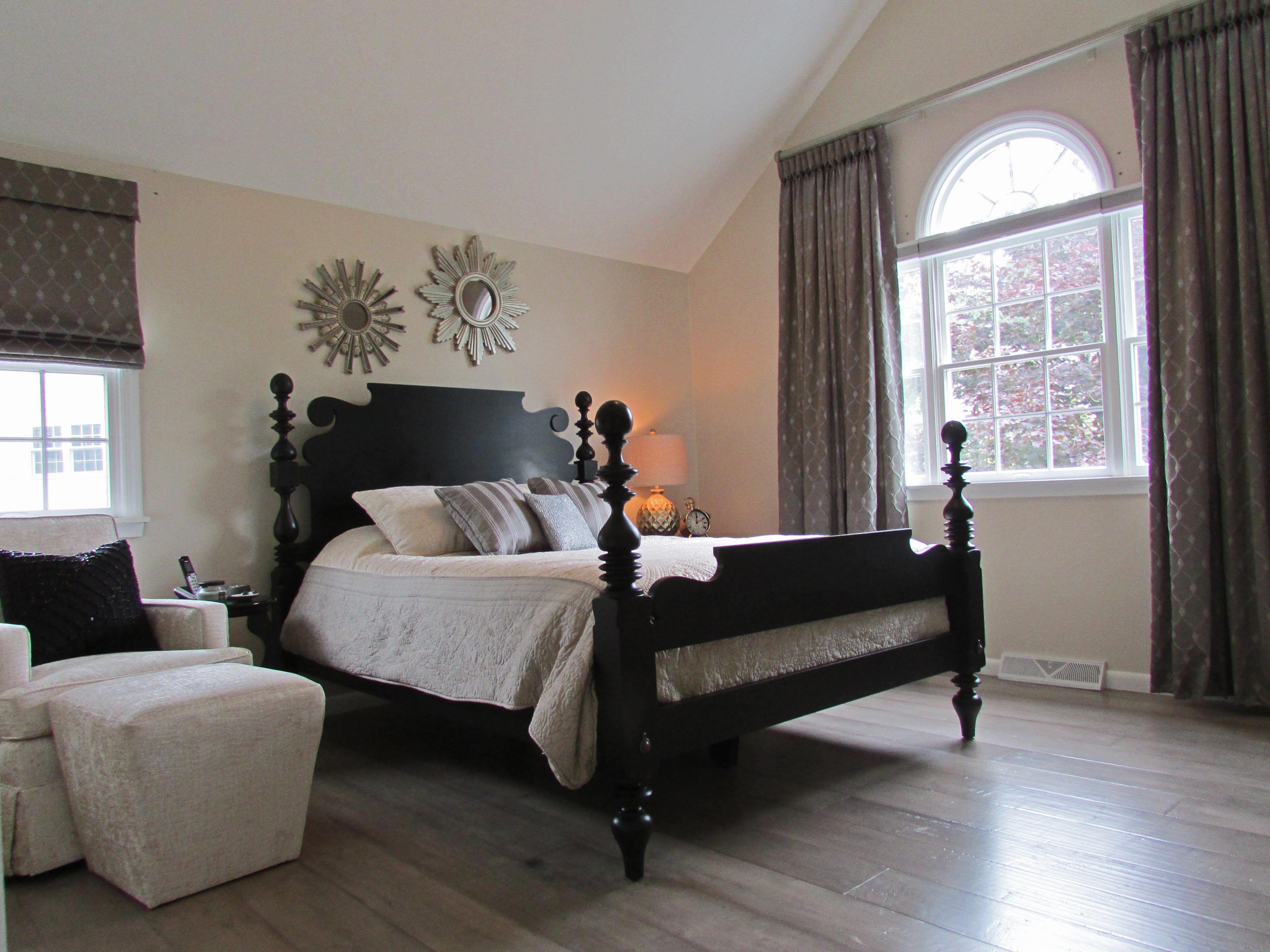  Grey  Wash Hardwood Floors Make this Master  Bedroom  