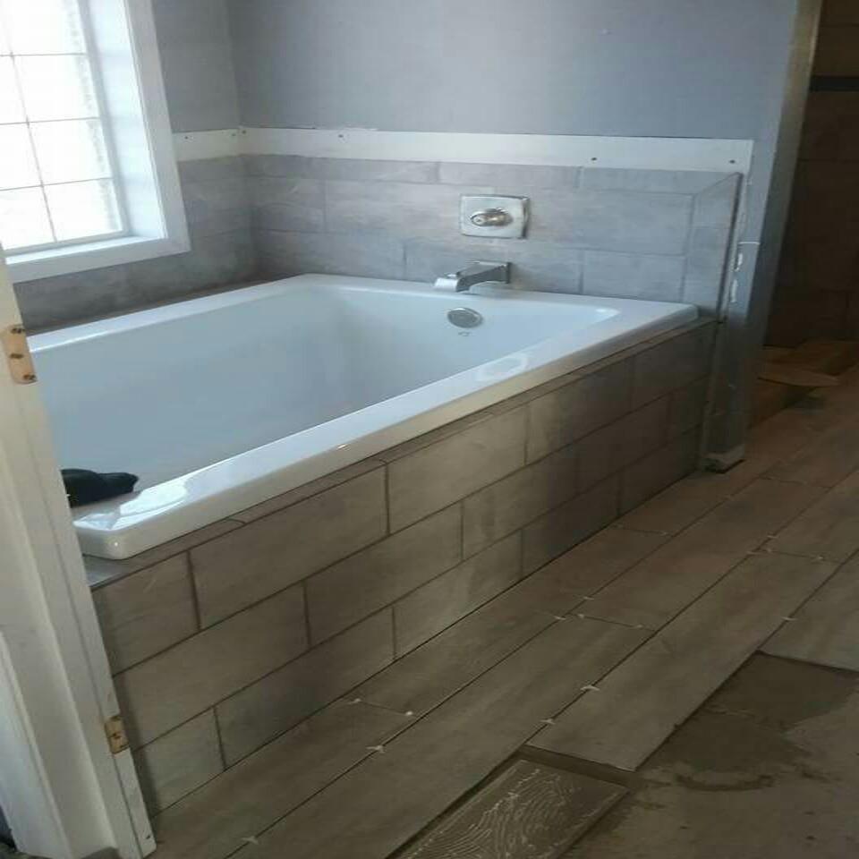 garden tub shower