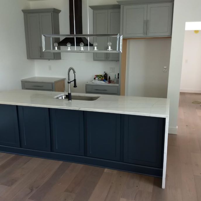 Cabinets Installed In Kitchen And Bathrooms Prosource Wholesale