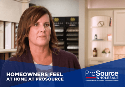 Watch the homeowners feel at home at ProSource video on YouTube