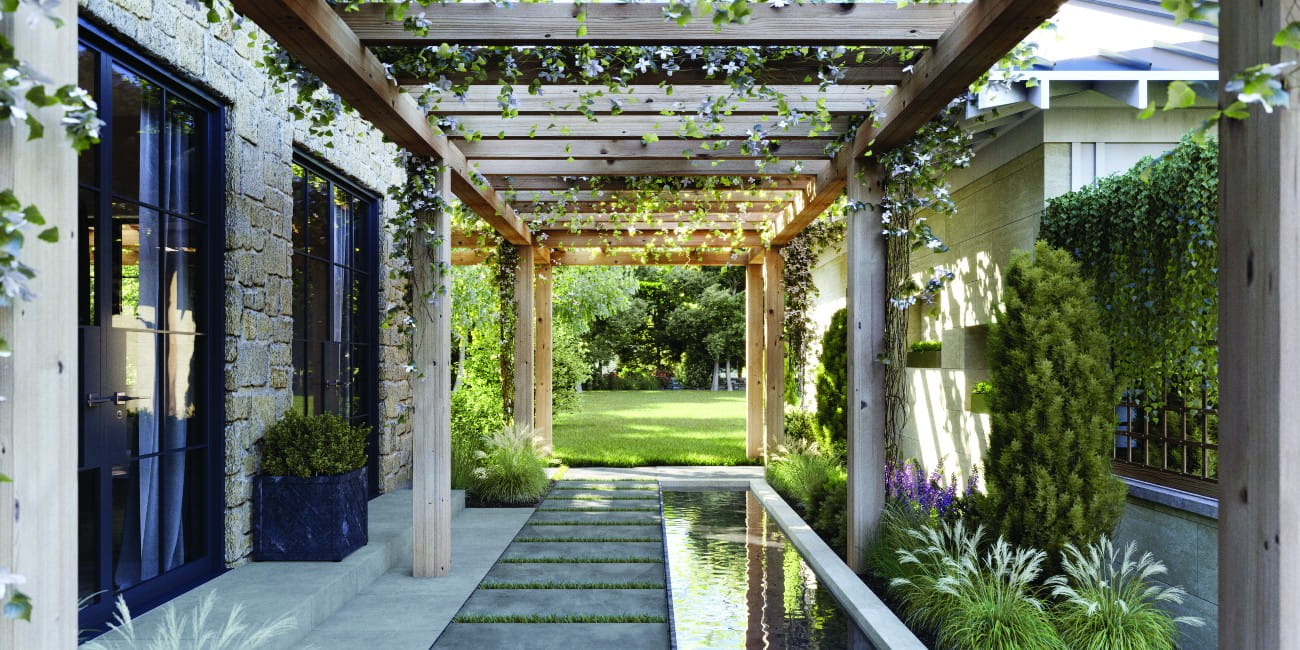 Outdoor scene with Daltile tiles available at ProSource Wholesale of Albany