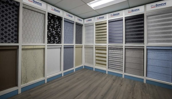 A variety of window covering available at ProSource Wholesale