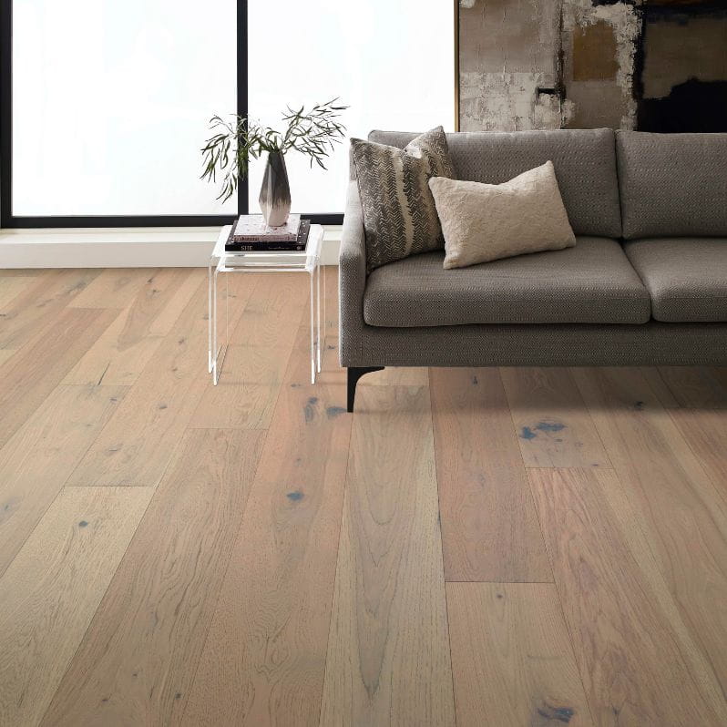 Hardwood floor in living room