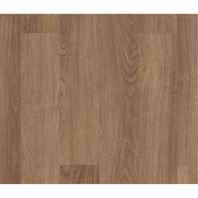 COREtec Dakota Walnut luxury vinyl plank flooring with rich brown walnut tones, linear wood grain pattern, and long plank format.