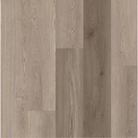 COREtec Vintage Taupe Ash luxury vinyl plank flooring with cool taupe-gray tones and fine linear wood grain detailing.