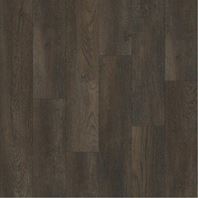 Blackjack Oak vinyl plank flooring in a dark brown oak tone, featuring pronounced wood grain and long rectangular planks.