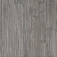 Graphite Acacia vinyl plank flooring in a deep gray tone, featuring bold acacia-inspired grain and elongated planks.