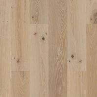 Home Pride Dunston engineered white oak flooring with soft neutral coloring and visible straight-grain pattern.