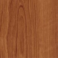 Mannington New Towne Cherry Blossom luxury vinyl plank flooring with light blush-beige tones and fine linear wood grain.
