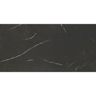 Marazzi Centurio Black ceramic tile with a deep black polished surface and subtle reflective sheen.