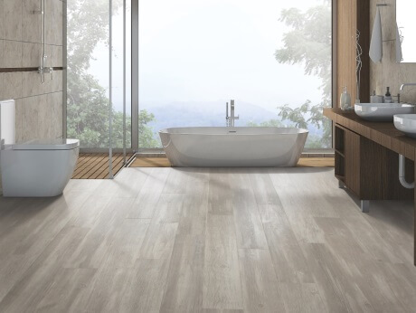 RevWood Plus waterproof laminate, available at ProSource Wholesale, offers real-wood look, durable performance and waterproof protection