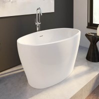 Fleurco Opus Octave bathtub in White color available at ProSource Wholesale