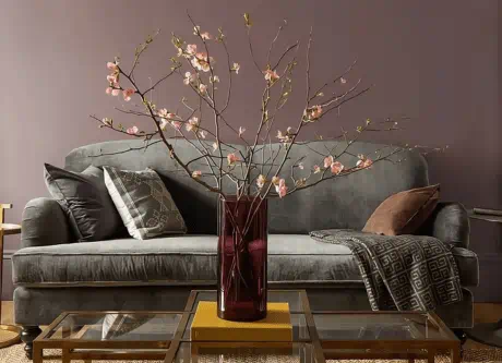 Benjamin Moore - Cinnamon Slate living room scene