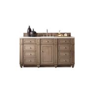 cool toned wood vanity with double sinks