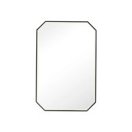 geometric shaped mirror with black border