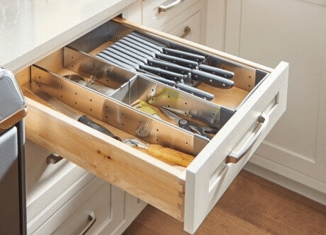 Cutlery and knife cabinet storage at ProSource Wholesale