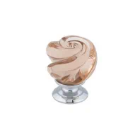 Richelieu Murano Pink Glass Knob