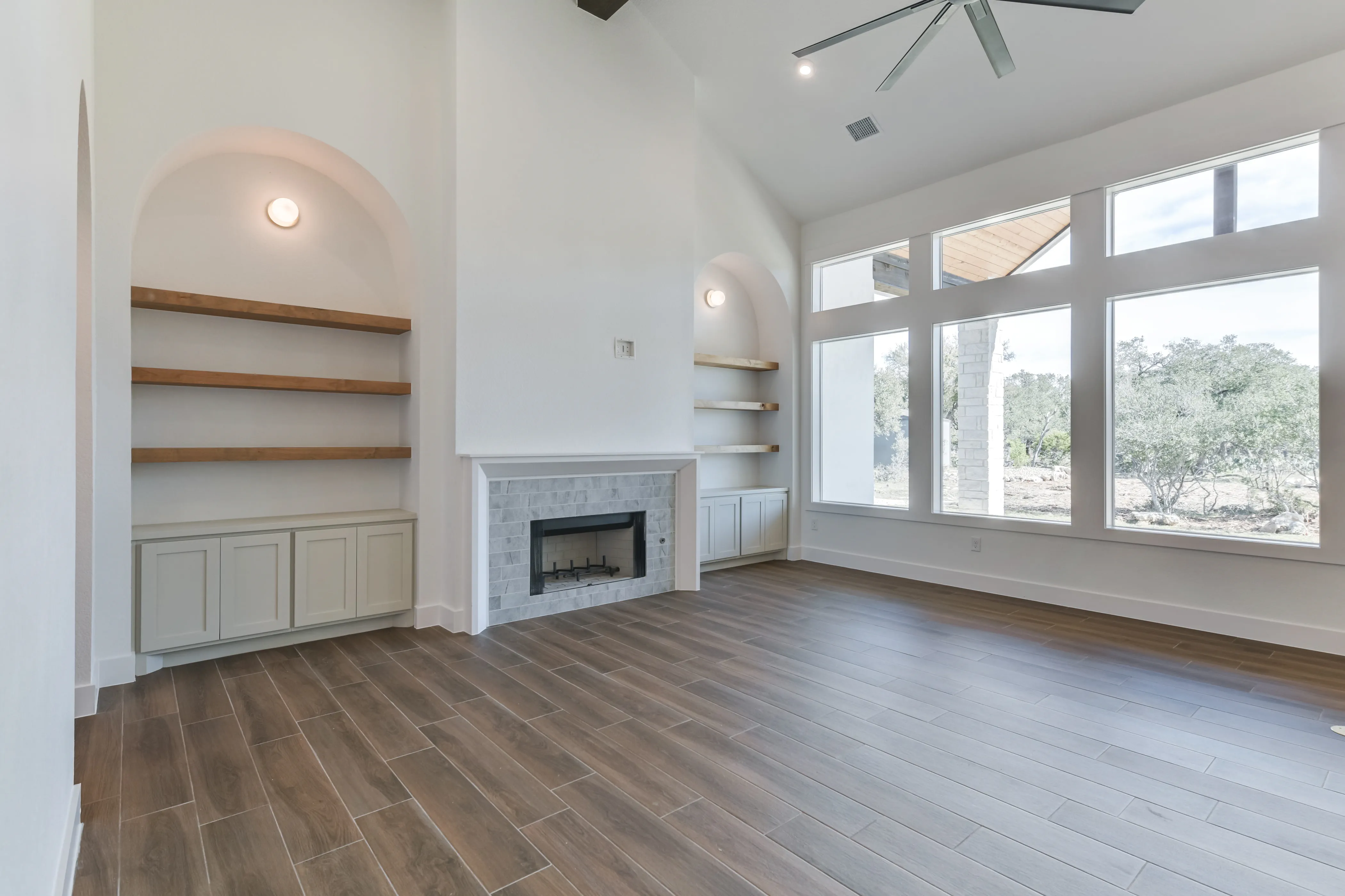 Newly-built living room