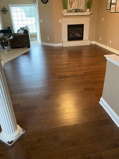Solid oak cocoa bean hardwood flooring